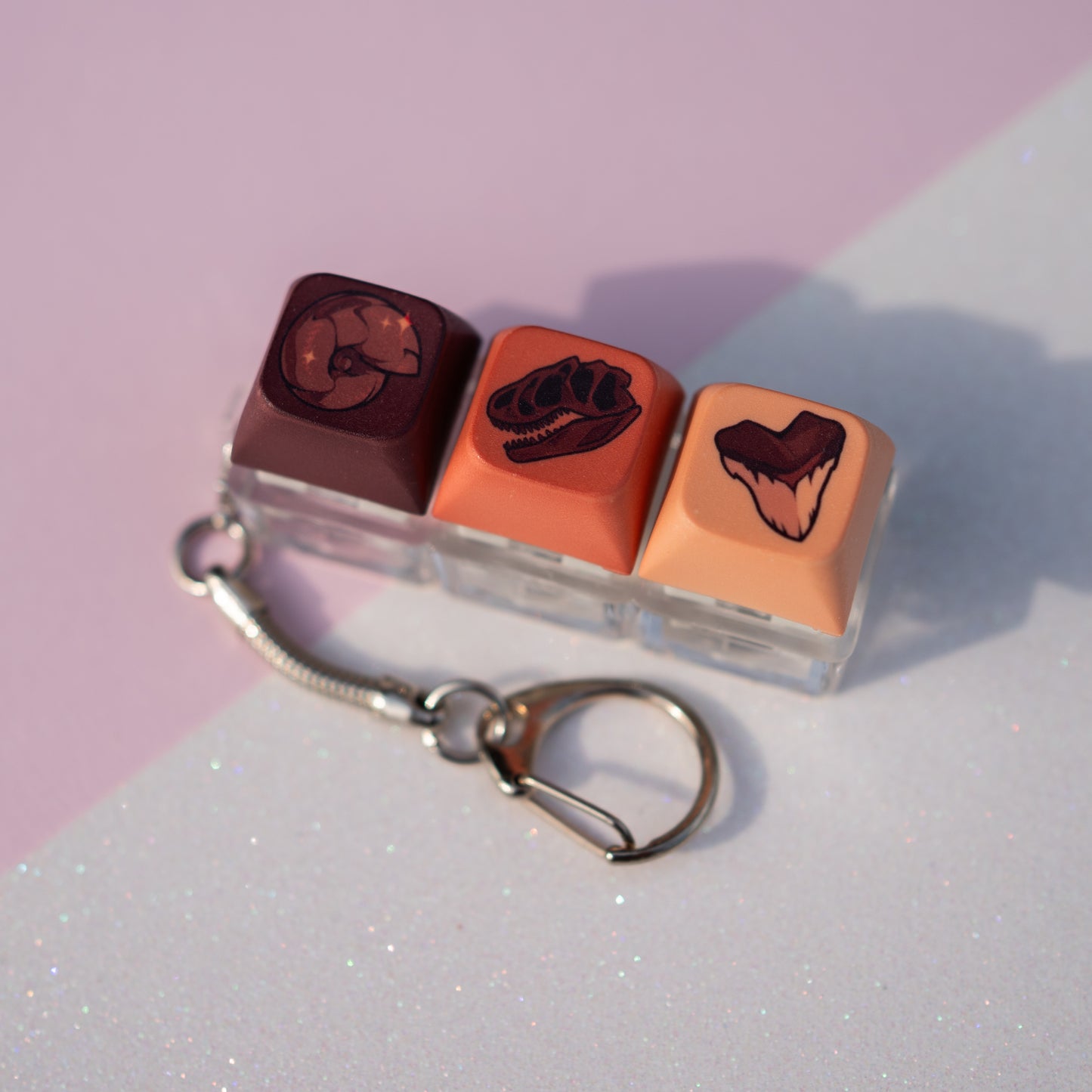 Fossils Keycap Fidget Keychain
