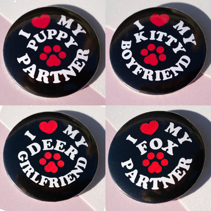 I <3 My Species Partner Button Badge