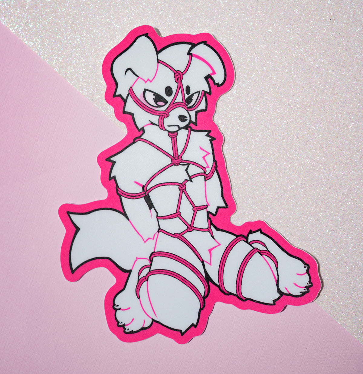 Shibari Puppy Sticker