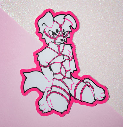 Shibari Puppy Sticker
