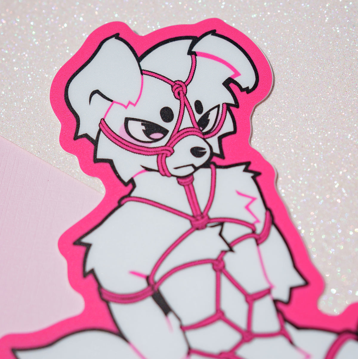 Shibari Puppy Sticker