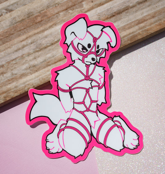 Shibari Puppy Sticker