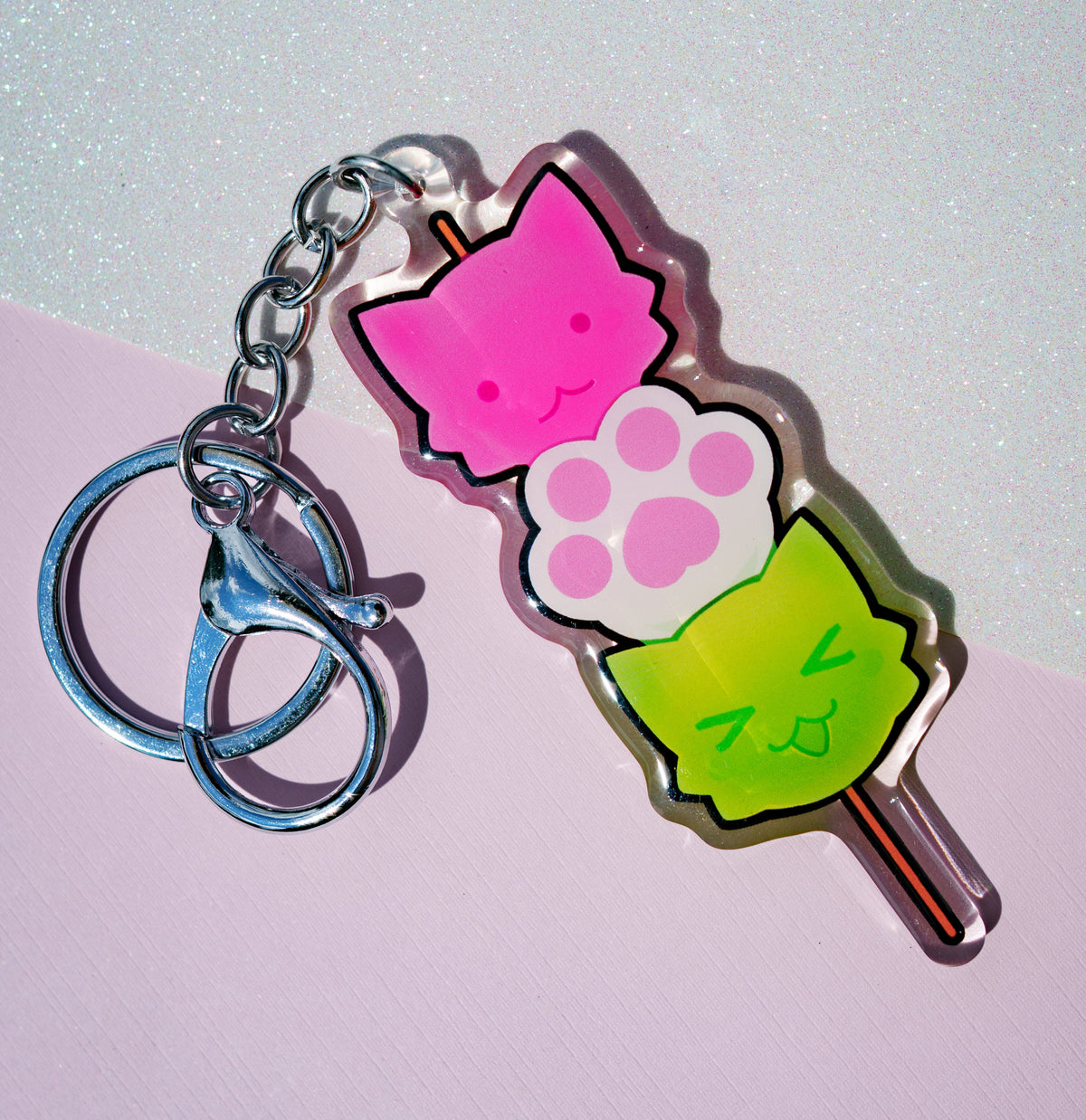 Dango Kitties Keychain