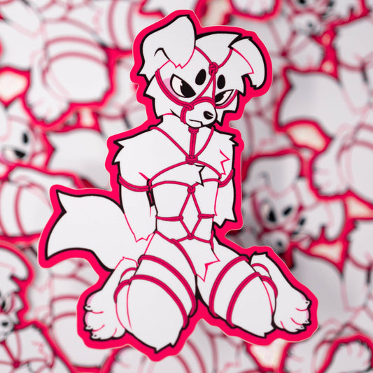 Shibari Puppy Sticker