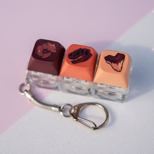 Fossils Keycap Fidget Keychain