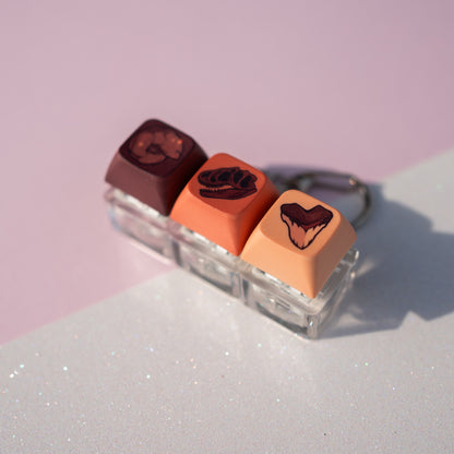 Fossils Keycap Fidget Keychain