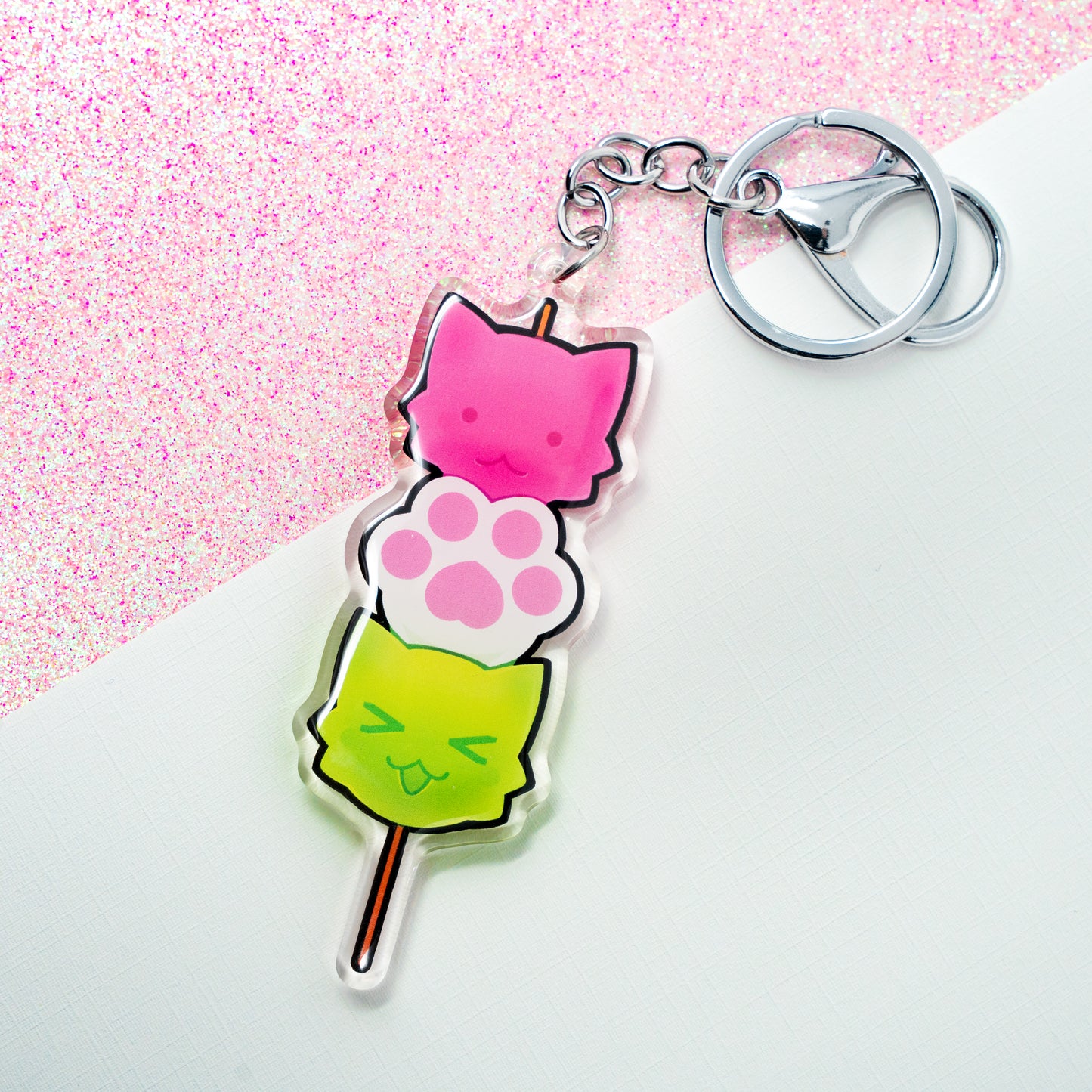 Dango Kitties Keychain