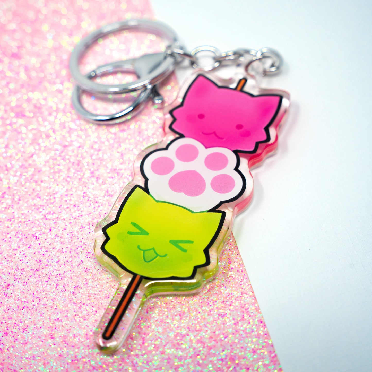 Dango Kitties Keychain