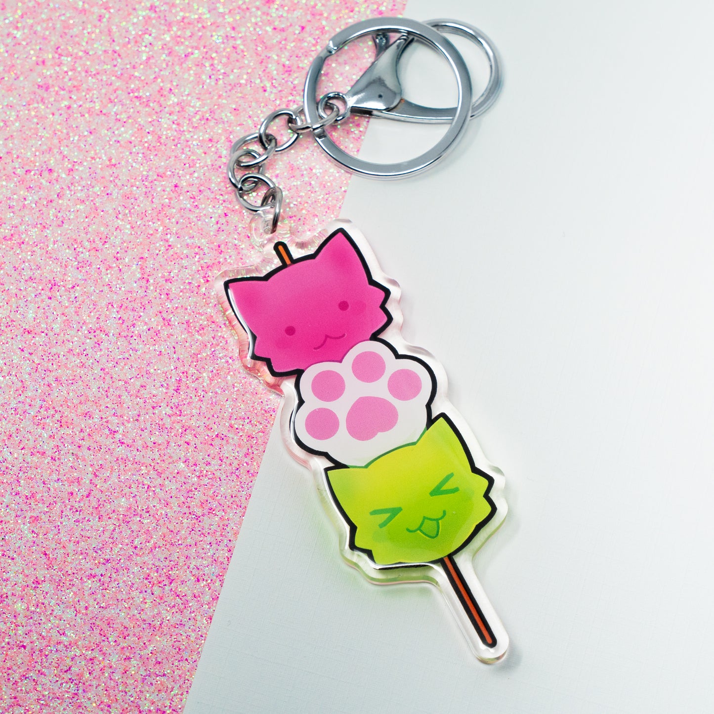 Dango Kitties Keychain